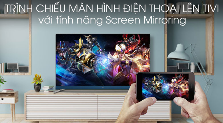 Android Tivi TCL 4K 55 inch L55C8 - Screen Mirroring