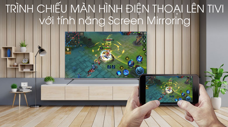Android Tivi TCL 4K 75 inch L75A8 - Screen Mirroring