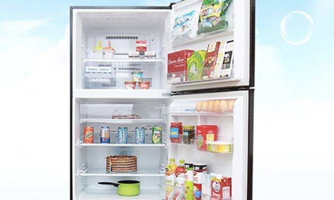 Tủ lạnh Mitsubishi Electric Inverter 414 lít MR-V50ER-BRW-V - Thành tủ kháng khuẩn phân tử bạc